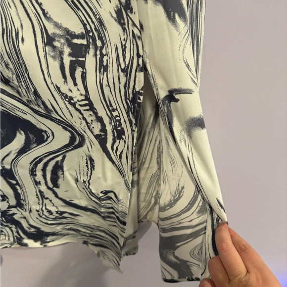 White marble midi skirt - Picture 2 of 4